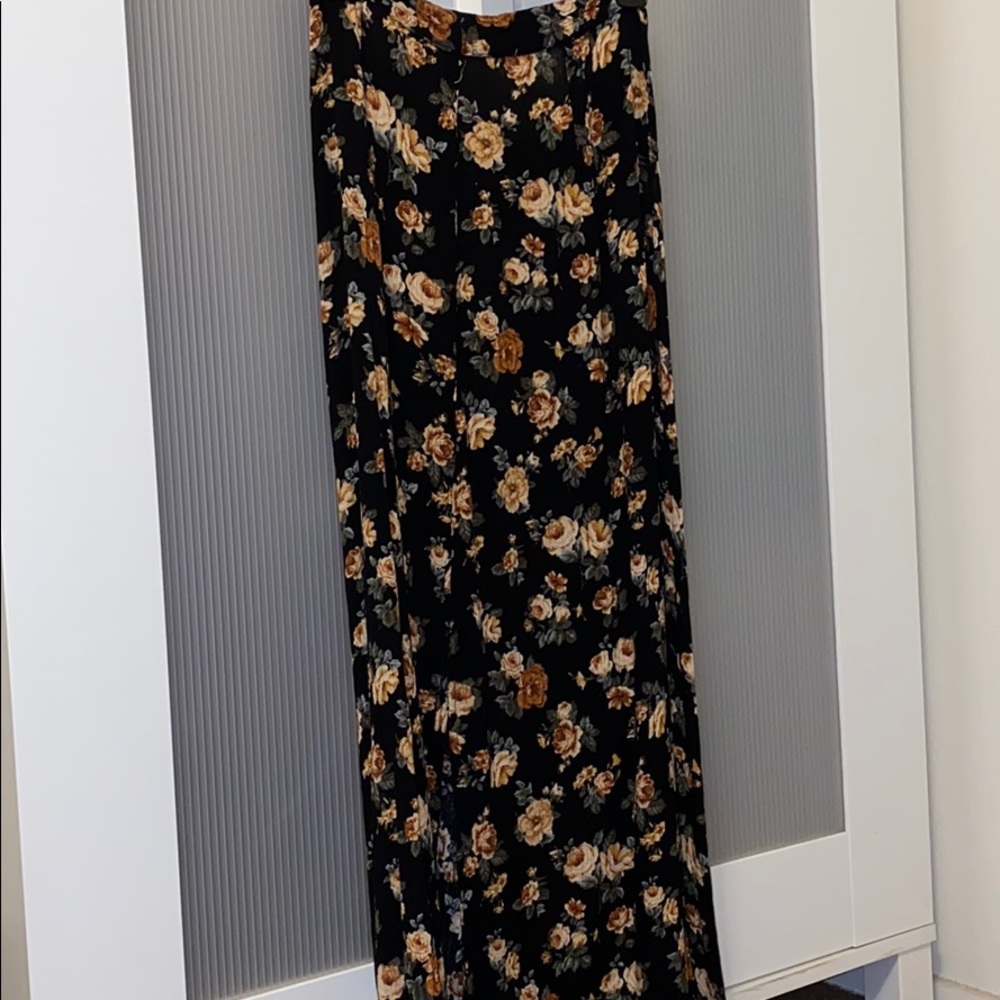 Floral maxi skirt
